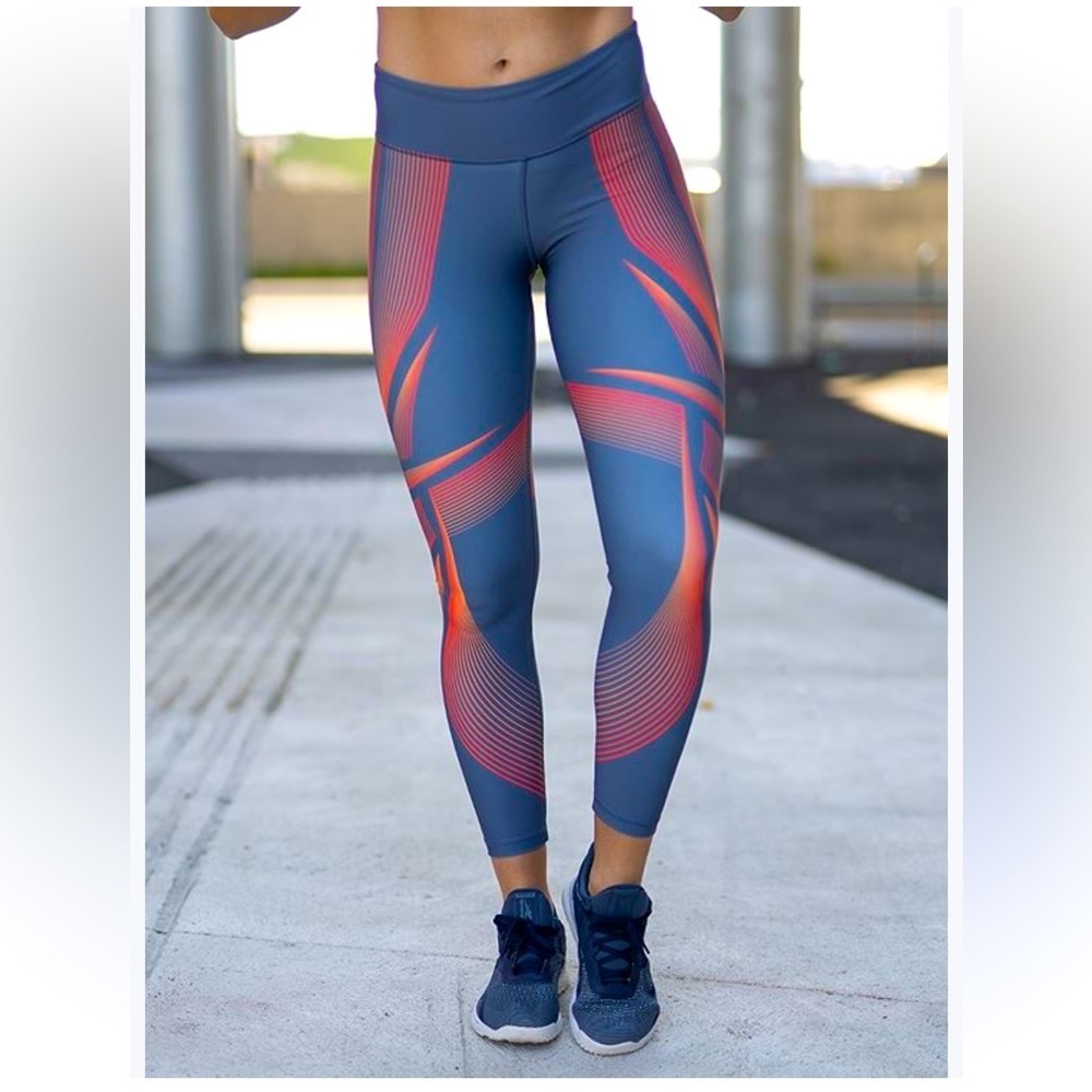 Reebok Womens Lux Bold Compression Athletic Pants, Style # FT0776